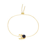 Bracelet Earline Two Wear Jewelry Sweet Deer Pendant S925 Silver Gilded Jewelry