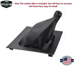 Leather MANUAL Shift Boot Cover In Black 1987 1988 1989 1990 1991 1992 1993 Ford Mustang GT Convertible Coupe