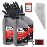 10W-40 3 Quart Oil Change Kit For Honda CM450A Custom 1982-1983