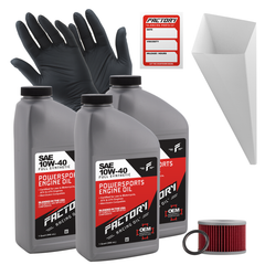 10W-40 3 Quart Oil Change Kit For Honda CM450A Custom 1982-1983