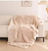 Flannel Shu Cotton Sherpa Thickened Pet Blanket