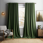Solid-color Vintage Velvet Blackout And Heat-insulating Curtains For The Living Room Bedroom Or Study