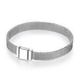 S925 Sterling Silver Beads DIY Accessories Beads Silver Jewelry Bracelet Girls Simple Basic Watch Chain