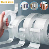 2MM Thick 1/2/3Meter Nano Double Sided Tape Transparent NoTrace Reusable Waterproof Adhesive Tape Cleanable Home Accessories