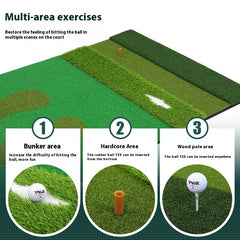 PGM Multifunctional Golf Pad Indoor Practice Ball Mat