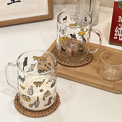 Creative Illustration Cute Cute Pet Dog Glass