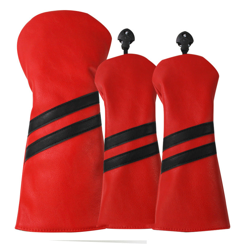 New  Wood Club Cover Double Stripe Wood Club Head Cover Club