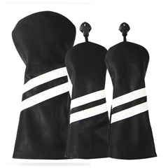 New  Wood Club Cover Double Stripe Wood Club Head Cover Club
