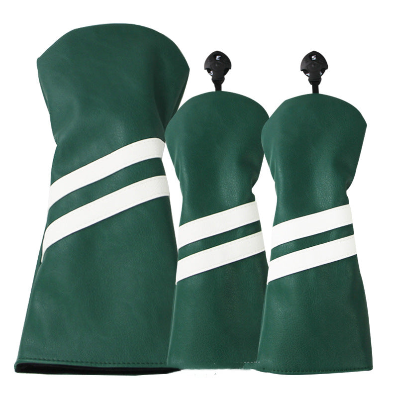 New  Wood Club Cover Double Stripe Wood Club Head Cover Club