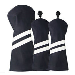 New  Wood Club Cover Double Stripe Wood Club Head Cover Club