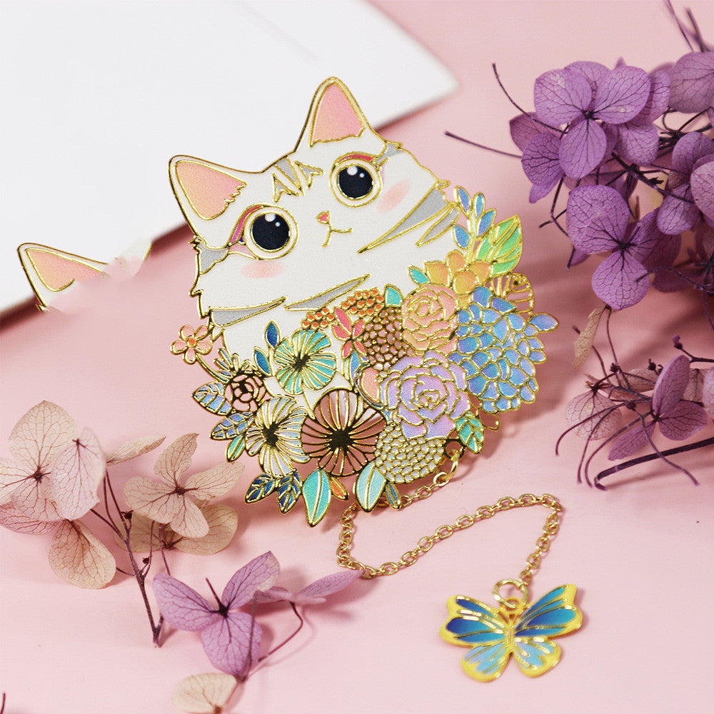 Cute Pet Metal Creative Bookmark