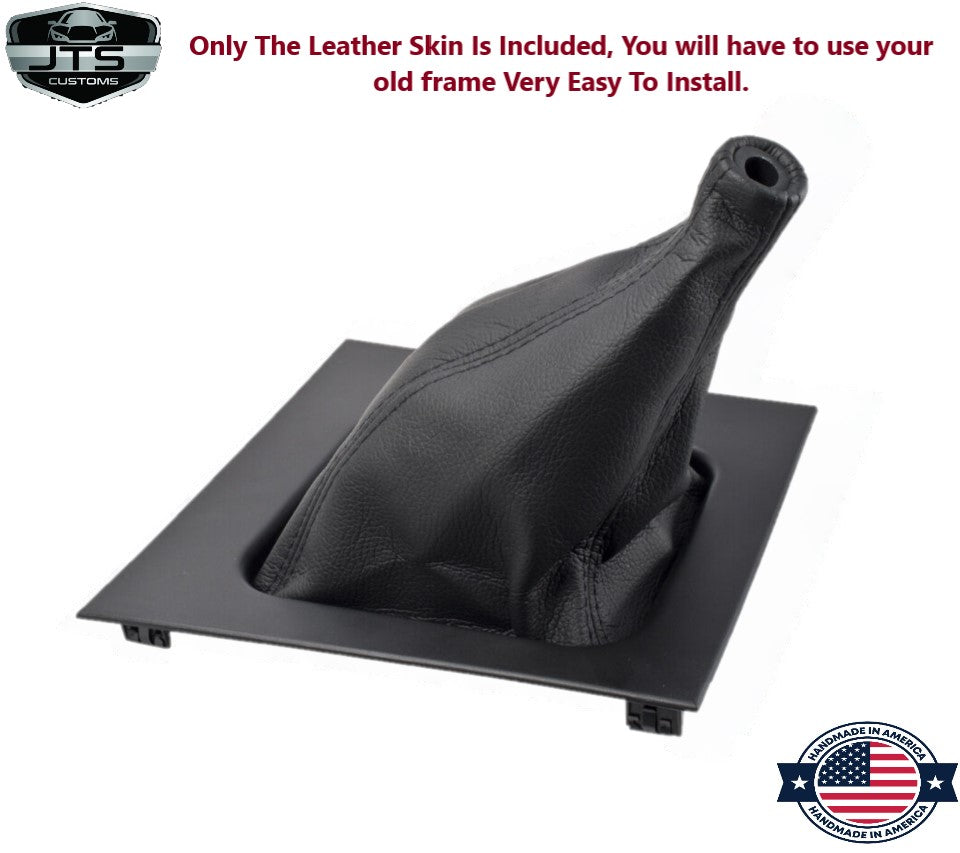 Leather MANUAL Shift Boot Cover In Black 1987 1988 1989 1990 1991 1992 1993 Ford Mustang GT Convertible Coupe