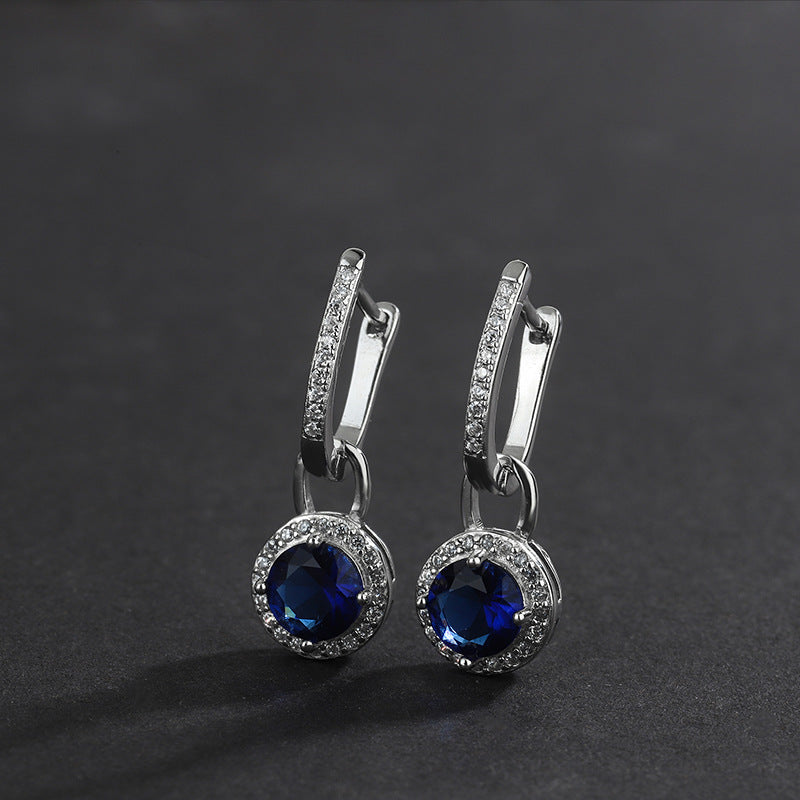 Long Crystal Earrings Zircon Long Crystal Earrings