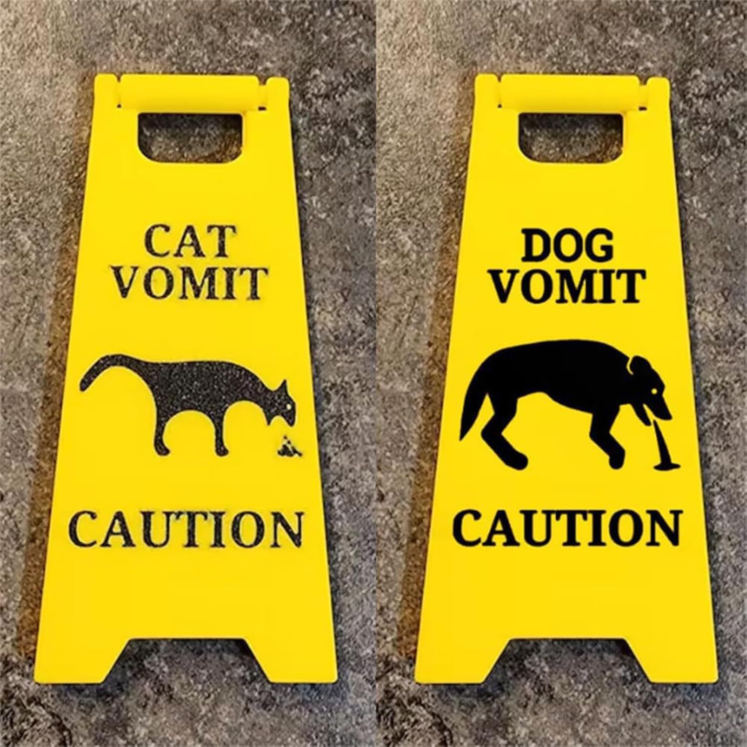 Funny Cat Pet Vomiting Warning Sign