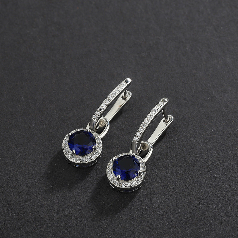 Long Crystal Earrings Zircon Long Crystal Earrings