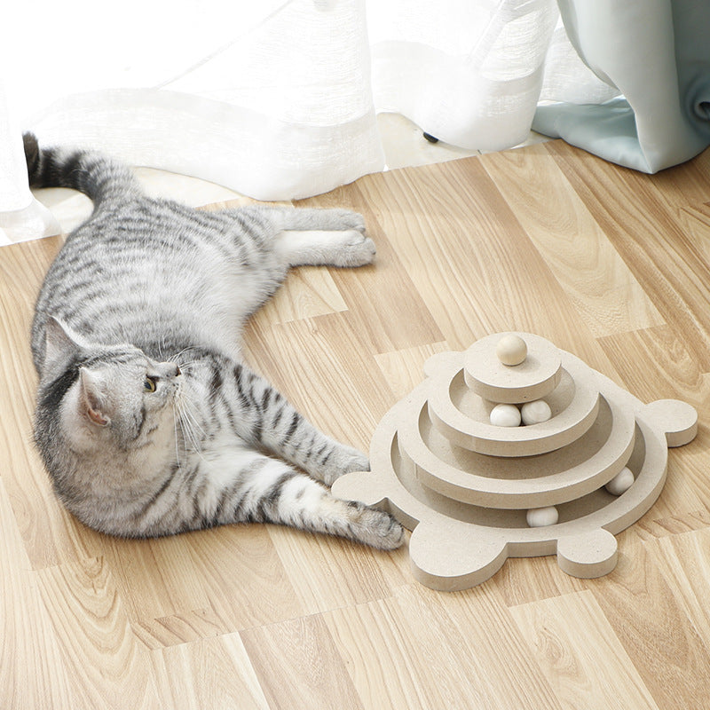 Pet Toy Turntable Turtle Cat Paw Ball