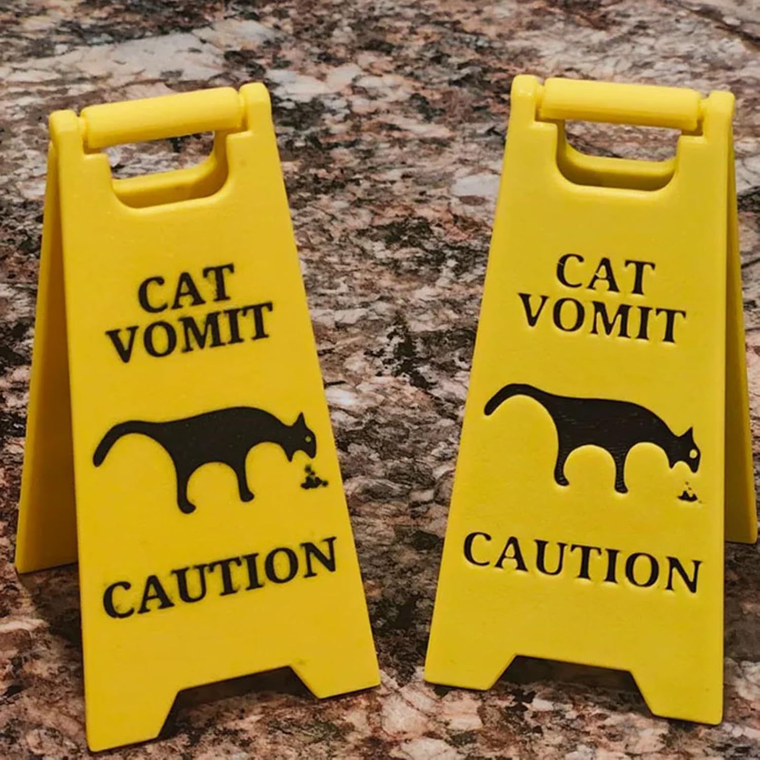 Funny Cat Pet Vomiting Warning Sign