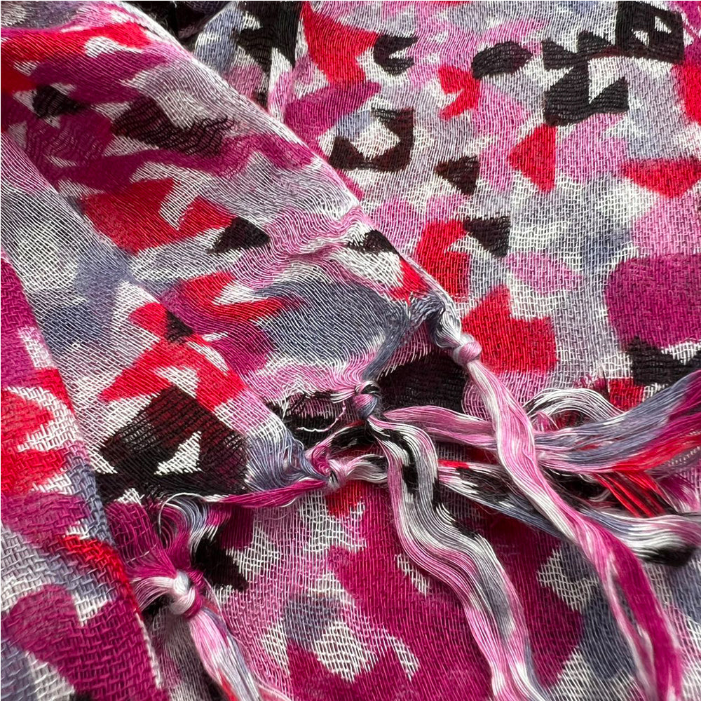 Flowy Long Red Scarf,Bold Red Floral Print Energizes,Perfect Wedding Guest Accessory,vacation,daily Life,evening Party,Office Appropriate Subtlety For Women Men,for Casual Outfits