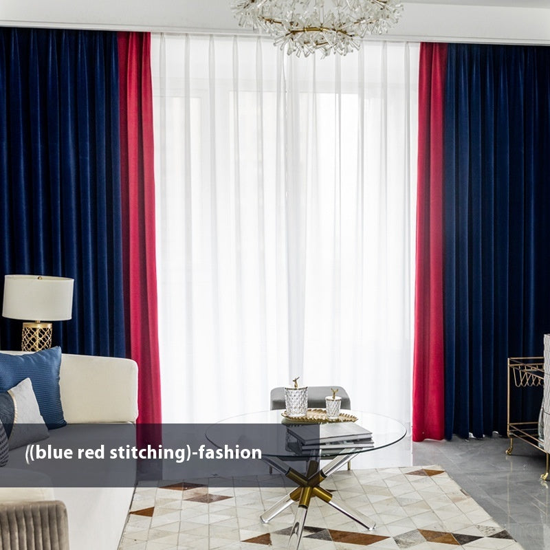Full Shading Australian Wool Plush Curtain Insulation Velvet Non-inverted Velvet Finished Product
