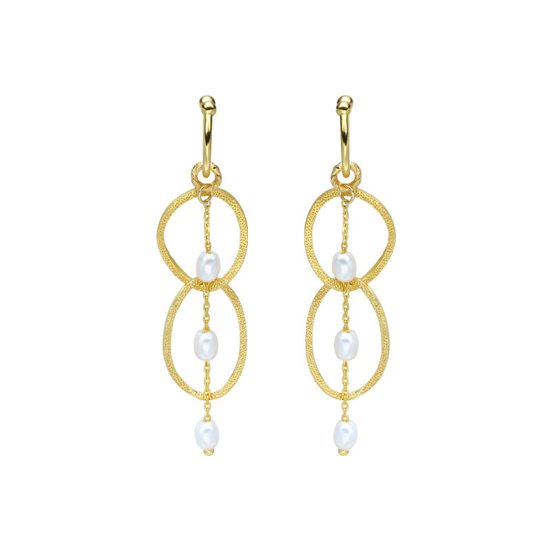 Ring Pearl Ear Clip Without Ear Hole