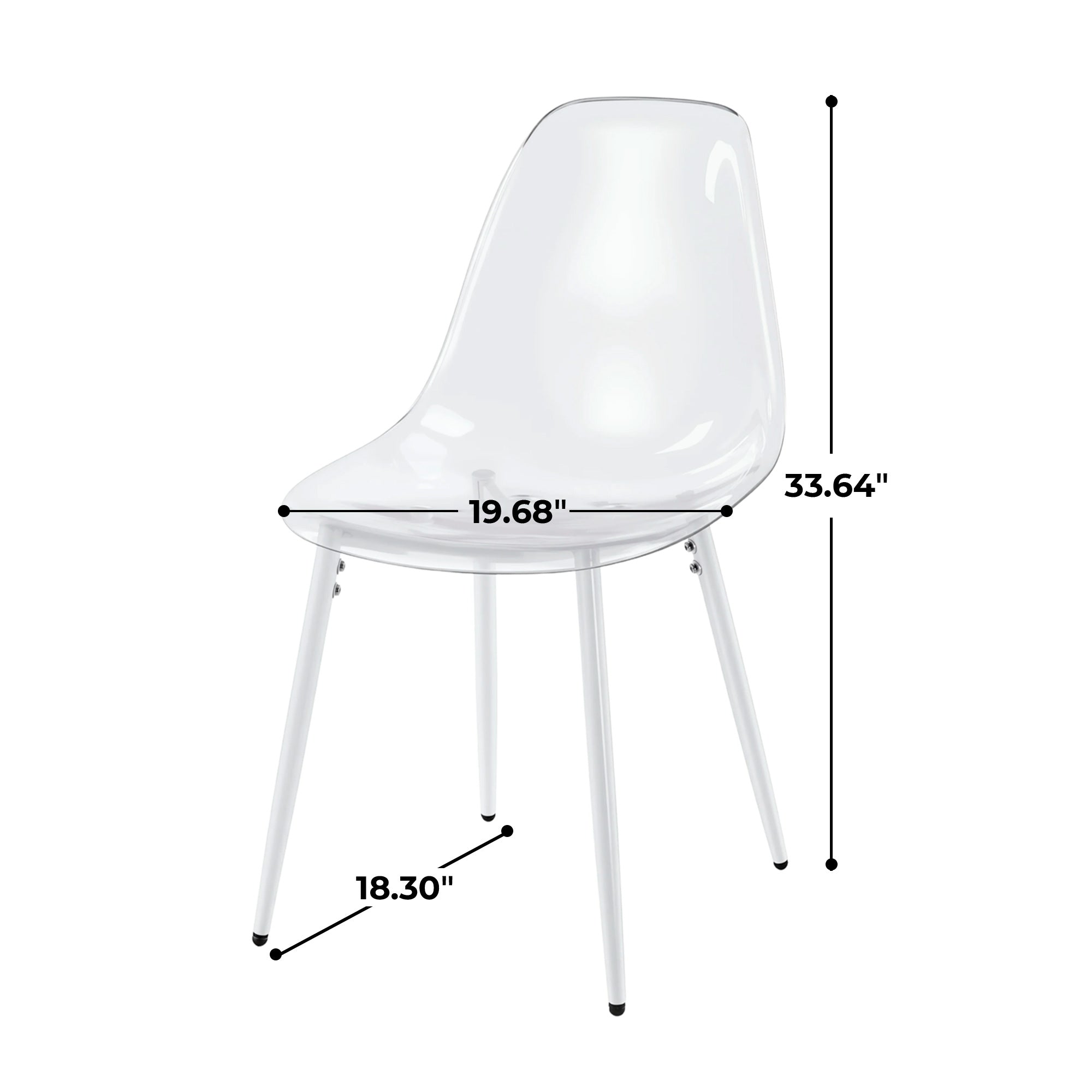 PET CHAIR 4PCS WHITE