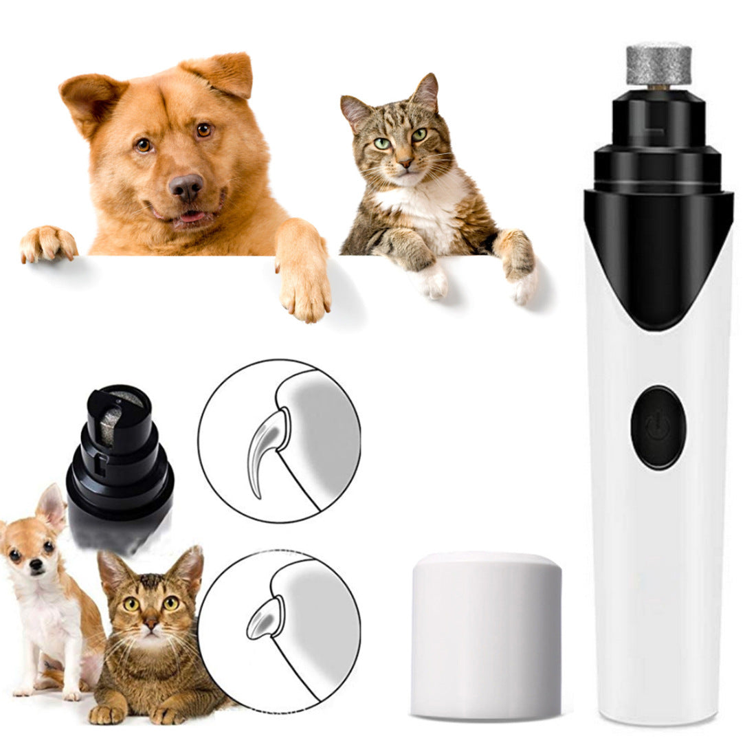 Household Simple Pet Electric Nail Polisher