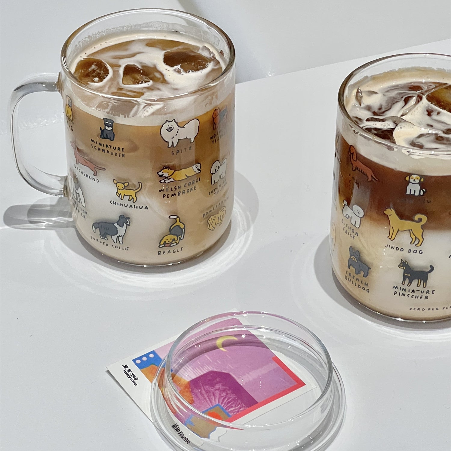 Creative Illustration Cute Cute Pet Dog Glass