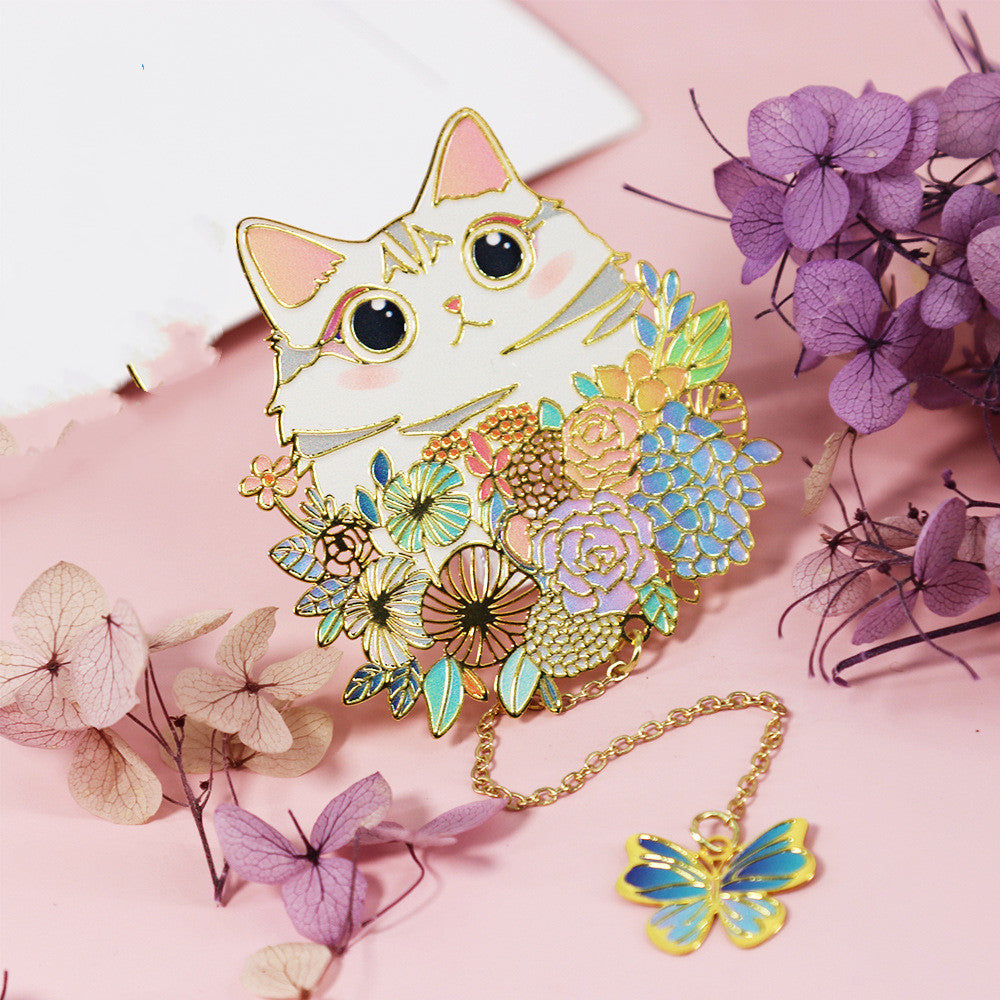 Cute Pet Metal Creative Bookmark