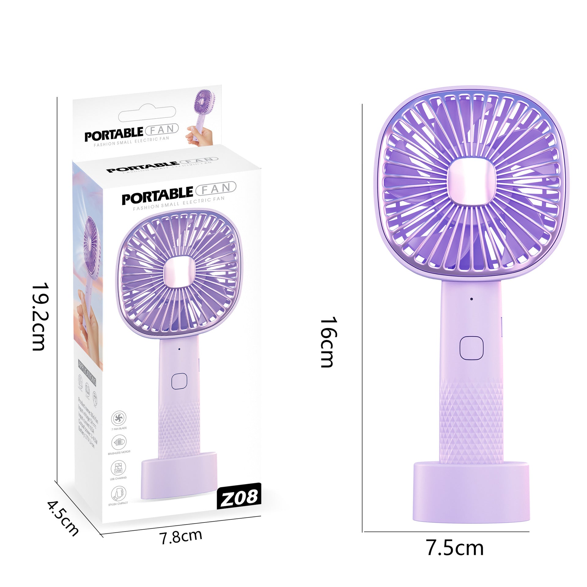 Rechargeable Desktop Mini Portable Electric Fan