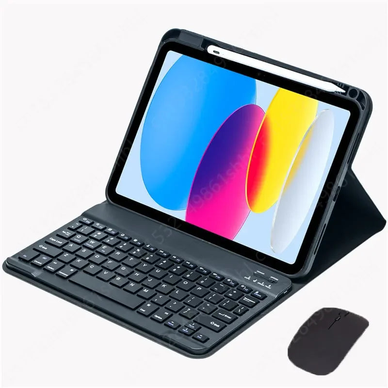 Keyboard Case for iPad 10.2 7 8 9th 10th Generation Funda Pro 11 Air 4 5 3 2 10.9 9.7 10.2 10.5 Russian Spanish Keyboard Covers