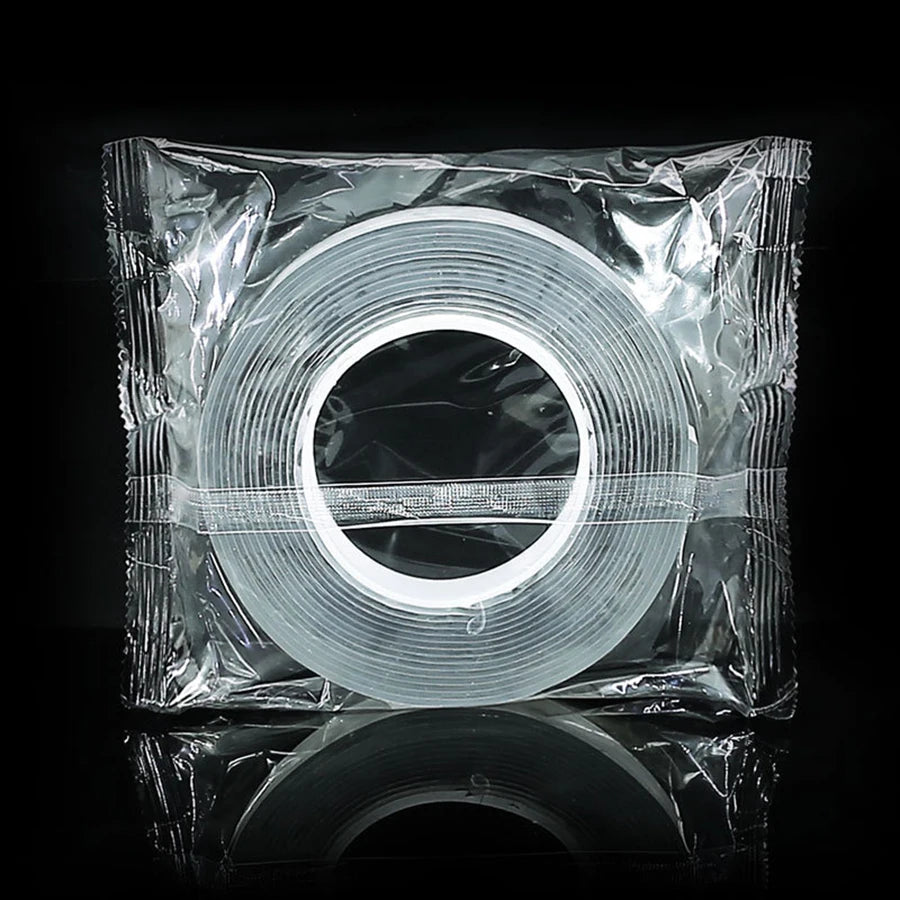 2MM Thick 1/2/3Meter Nano Double Sided Tape Transparent NoTrace Reusable Waterproof Adhesive Tape Cleanable Home Accessories
