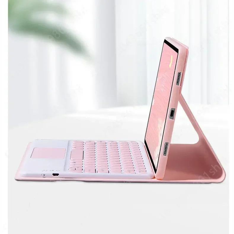 Keyboard Case for iPad 10.2 7 8 9th 10th Generation Funda Pro 11 Air 4 5 3 2 10.9 9.7 10.2 10.5 Russian Spanish Keyboard Covers