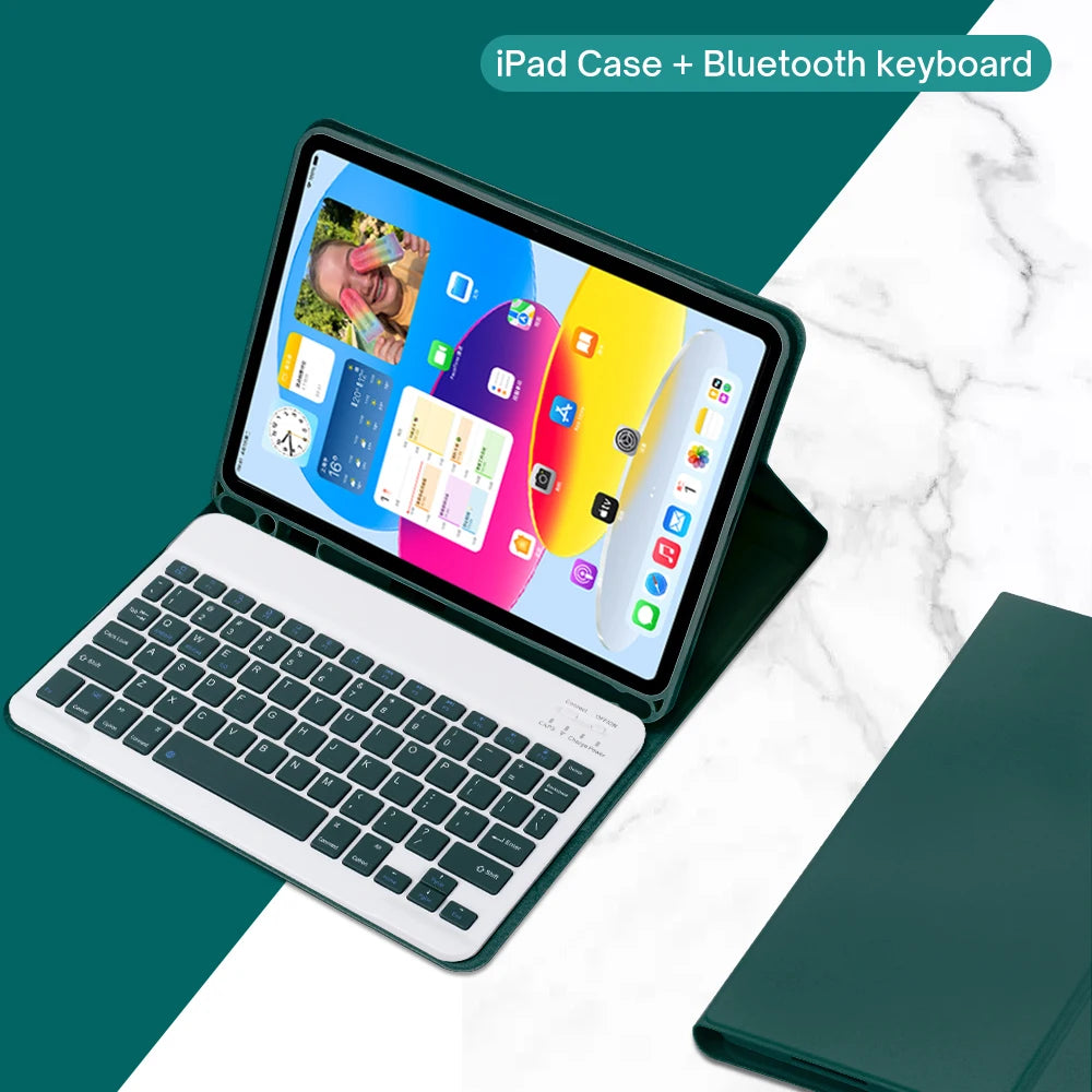 Keyboard Case for iPad 11th Gen (A16) 11 lnch 2025,Detachable Keyboard for iPad 10th Gen 10.9 lnch 2022 with Pencil Holder