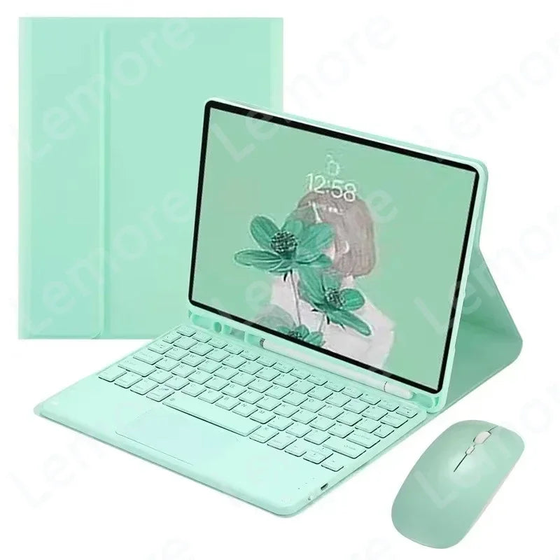 Case with Keyboard for iPad 11th Case A16 11 inch 2025 Touchpad Keyboard for iPad 11th Generation Cover with Pencil Slot Stand