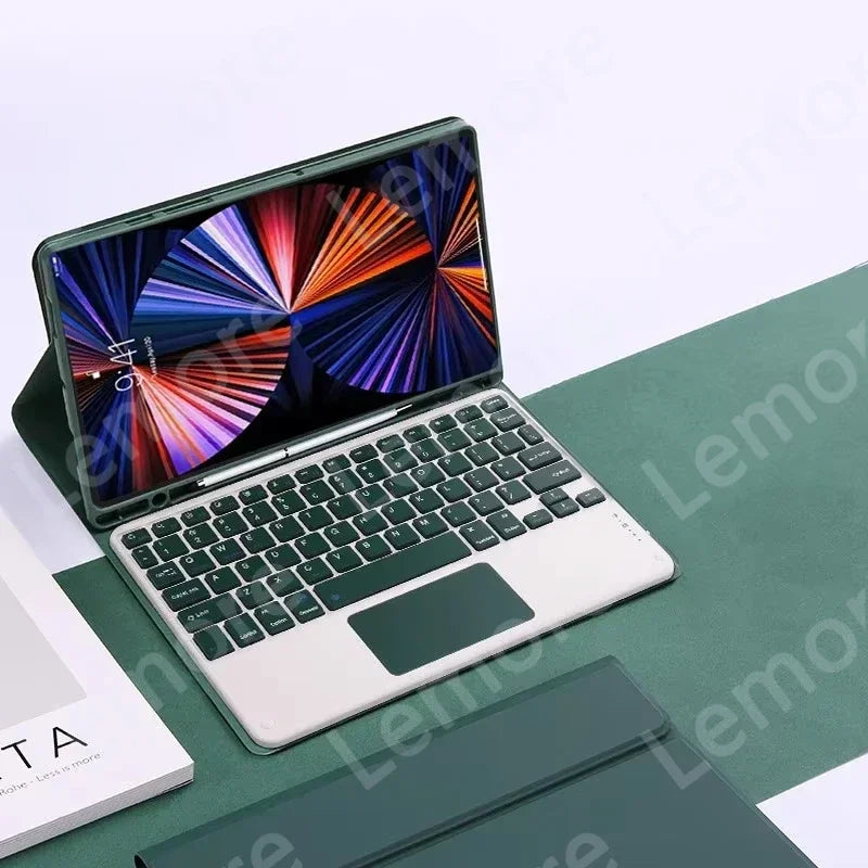 Case with Keyboard for iPad 11th Case A16 11 inch 2025 Touchpad Keyboard for iPad 11th Generation Cover with Pencil Slot Stand