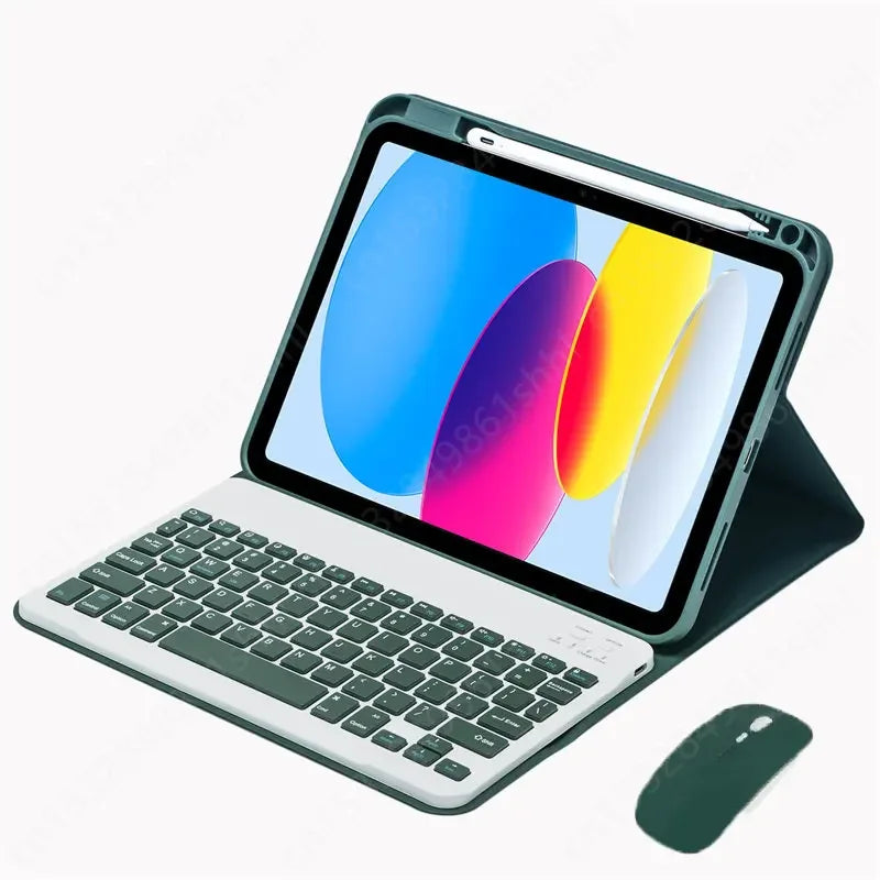 Keyboard Case for iPad 10.2 7 8 9th 10th Generation Funda Pro 11 Air 4 5 3 2 10.9 9.7 10.2 10.5 Russian Spanish Keyboard Covers