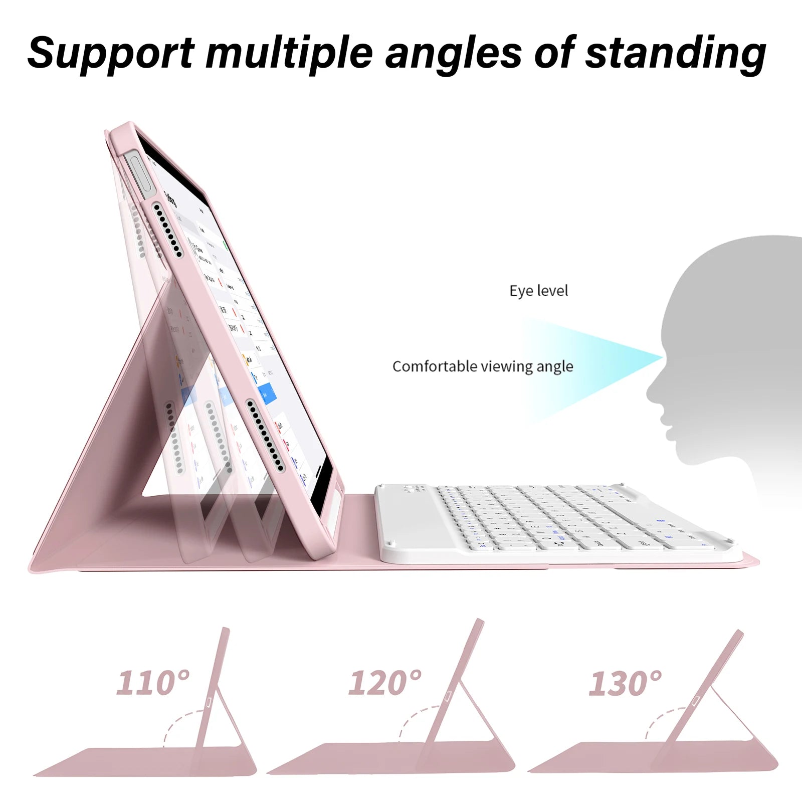 For iPad (A16) 11th Generation 2025 11 inch Keyboard Case,Cover for iPad 10th Gen 2022 10.9 inch Bluetooth Detachable Keyboard