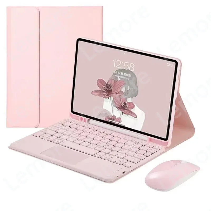 Case with Keyboard for iPad 11th Case A16 11 inch 2025 Touchpad Keyboard for iPad 11th Generation Cover with Pencil Slot Stand
