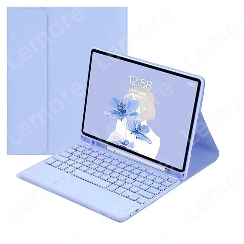 Case with Keyboard for iPad 11th Case A16 11 inch 2025 Touchpad Keyboard for iPad 11th Generation Cover with Pencil Slot Stand