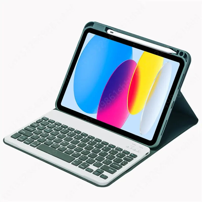 Keyboard Case for iPad 10.2 7 8 9th 10th Generation Funda Pro 11 Air 4 5 3 2 10.9 9.7 10.2 10.5 Russian Spanish Keyboard Covers