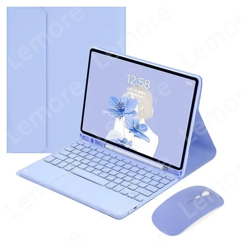 Case with Keyboard for iPad 11th Case A16 11 inch 2025 Touchpad Keyboard for iPad 11th Generation Cover with Pencil Slot Stand