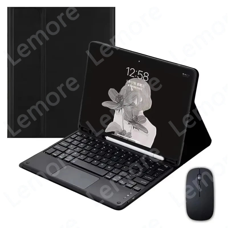 Case with Keyboard for iPad 11th Case A16 11 inch 2025 Touchpad Keyboard for iPad 11th Generation Cover with Pencil Slot Stand
