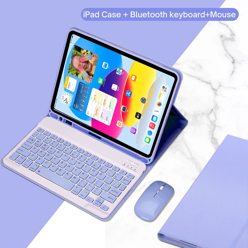 Keyboard Case for iPad 11th Gen (A16) 11 lnch 2025,Detachable Keyboard for iPad 10th Gen 10.9 lnch 2022 with Pencil Holder