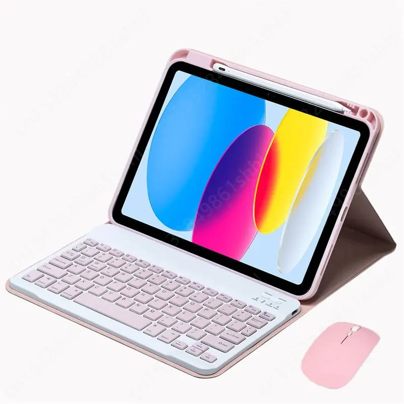 Keyboard Case for iPad 10.2 7 8 9th 10th Generation Funda Pro 11 Air 4 5 3 2 10.9 9.7 10.2 10.5 Russian Spanish Keyboard Covers