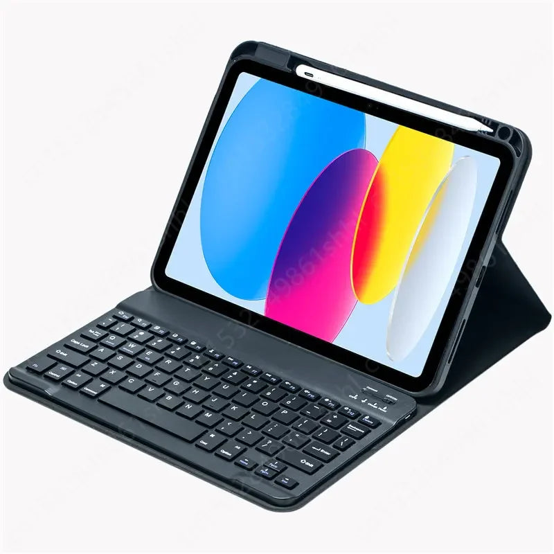 Keyboard Case for iPad 10.2 7 8 9th 10th Generation Funda Pro 11 Air 4 5 3 2 10.9 9.7 10.2 10.5 Russian Spanish Keyboard Covers