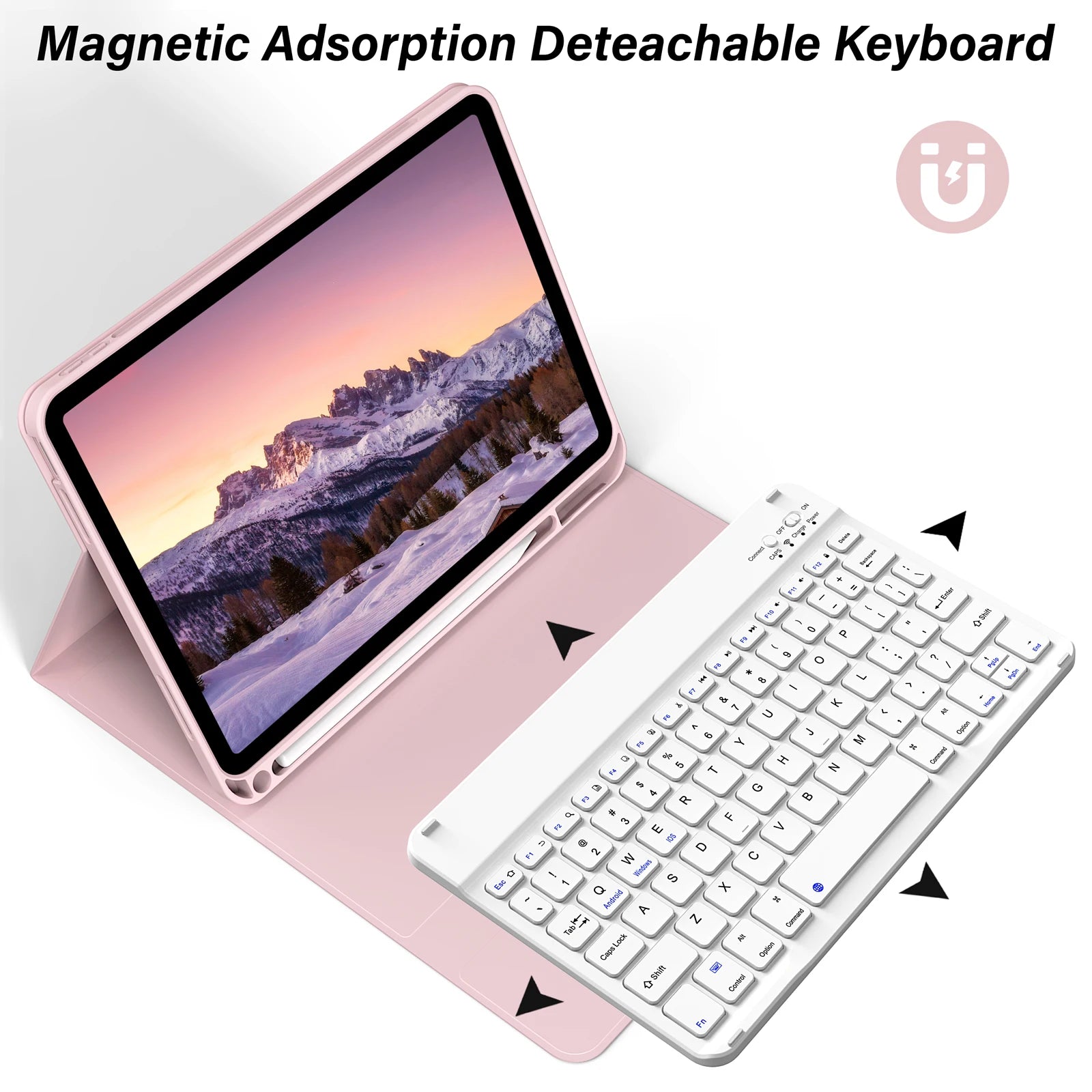 For iPad (A16) 11th Generation 2025 11 inch Keyboard Case,Cover for iPad 10th Gen 2022 10.9 inch Bluetooth Detachable Keyboard