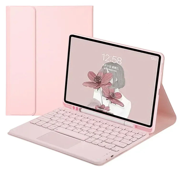 Case with Keyboard for iPad 11th Case A16 11 inch 2025 Touchpad Keyboard for iPad 11th Generation Cover with Pencil Slot Stand