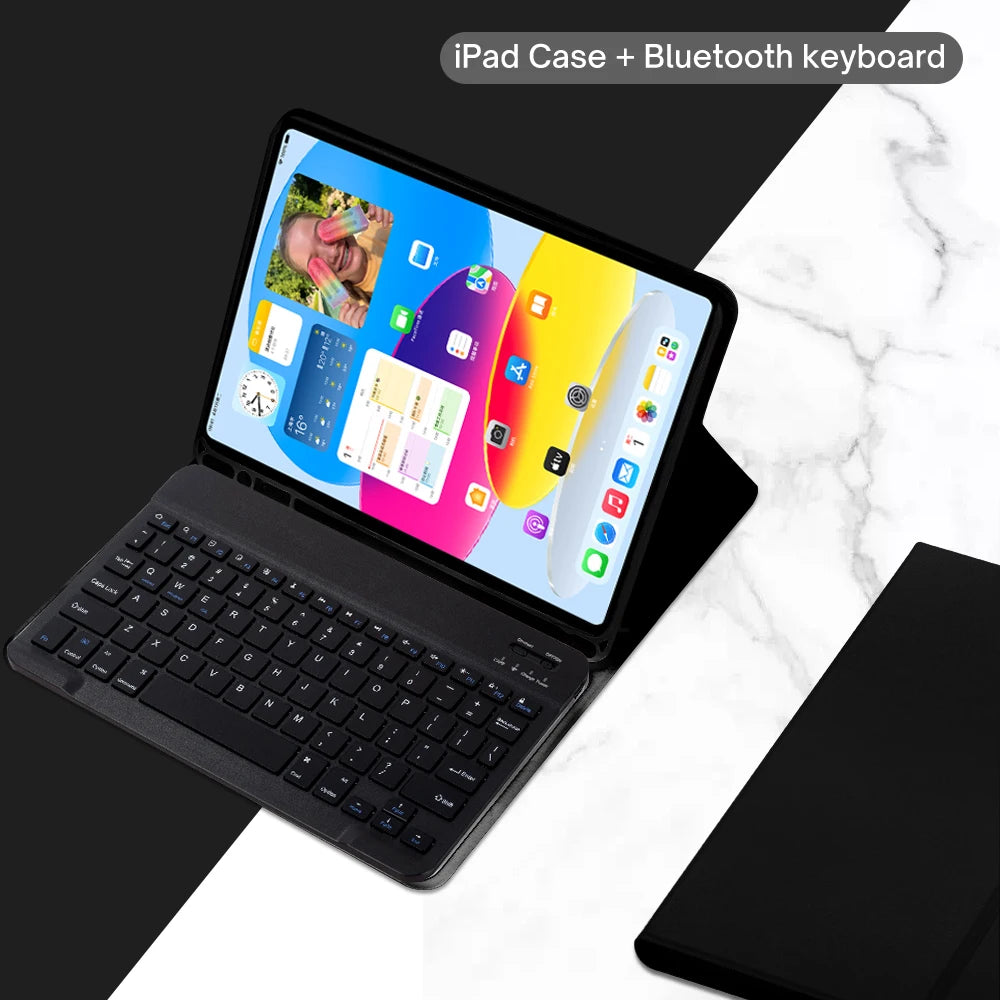 Keyboard Case for iPad 11th Gen (A16) 11 lnch 2025,Detachable Keyboard for iPad 10th Gen 10.9 lnch 2022 with Pencil Holder