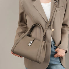 Chic Korean Leather Tote