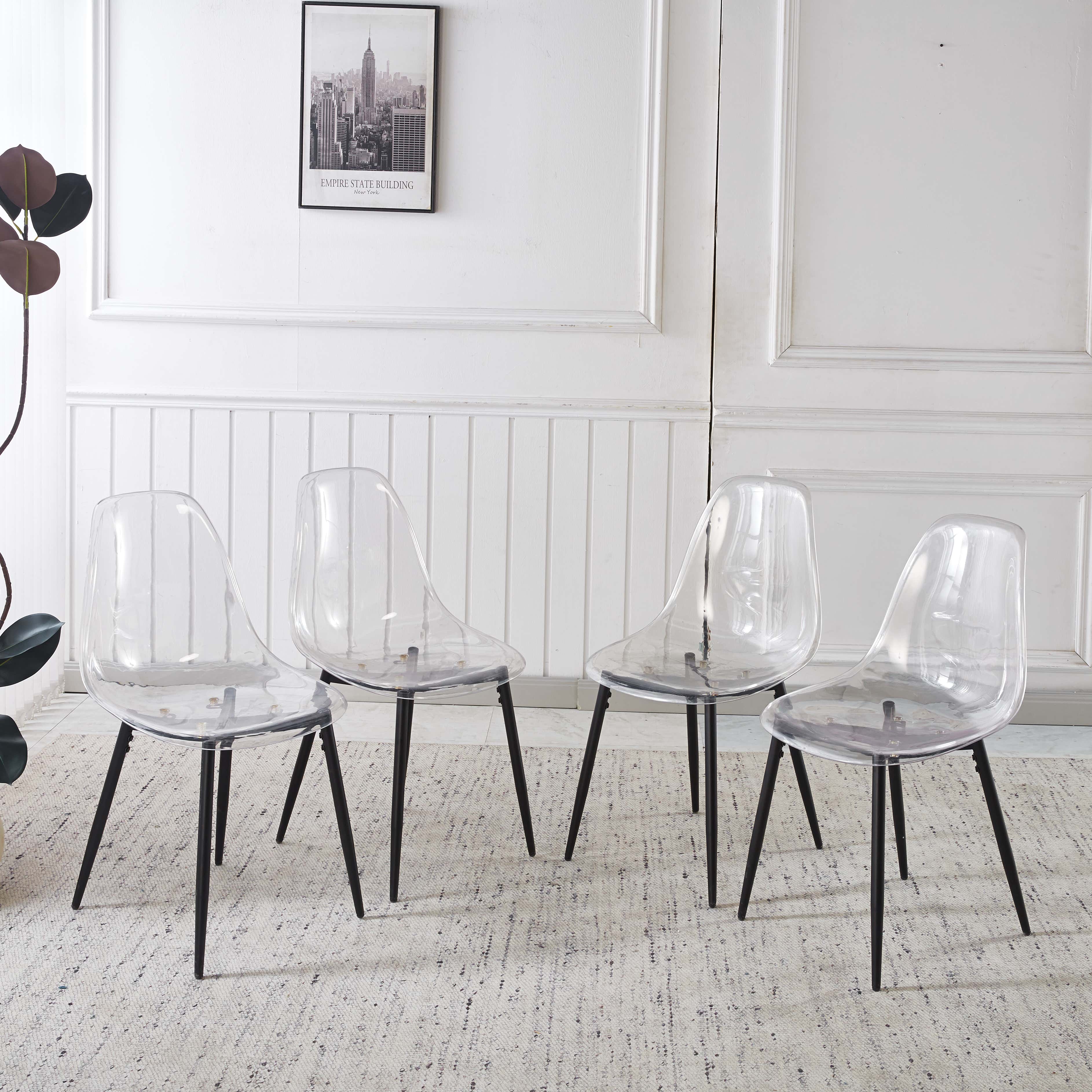 PET CHAIR 4PCS BLACK
